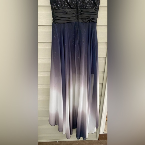 SPEECHLESS black white ombré high low dress prom formal hoco sz 7 juniors EUC - Picture 5 of 16